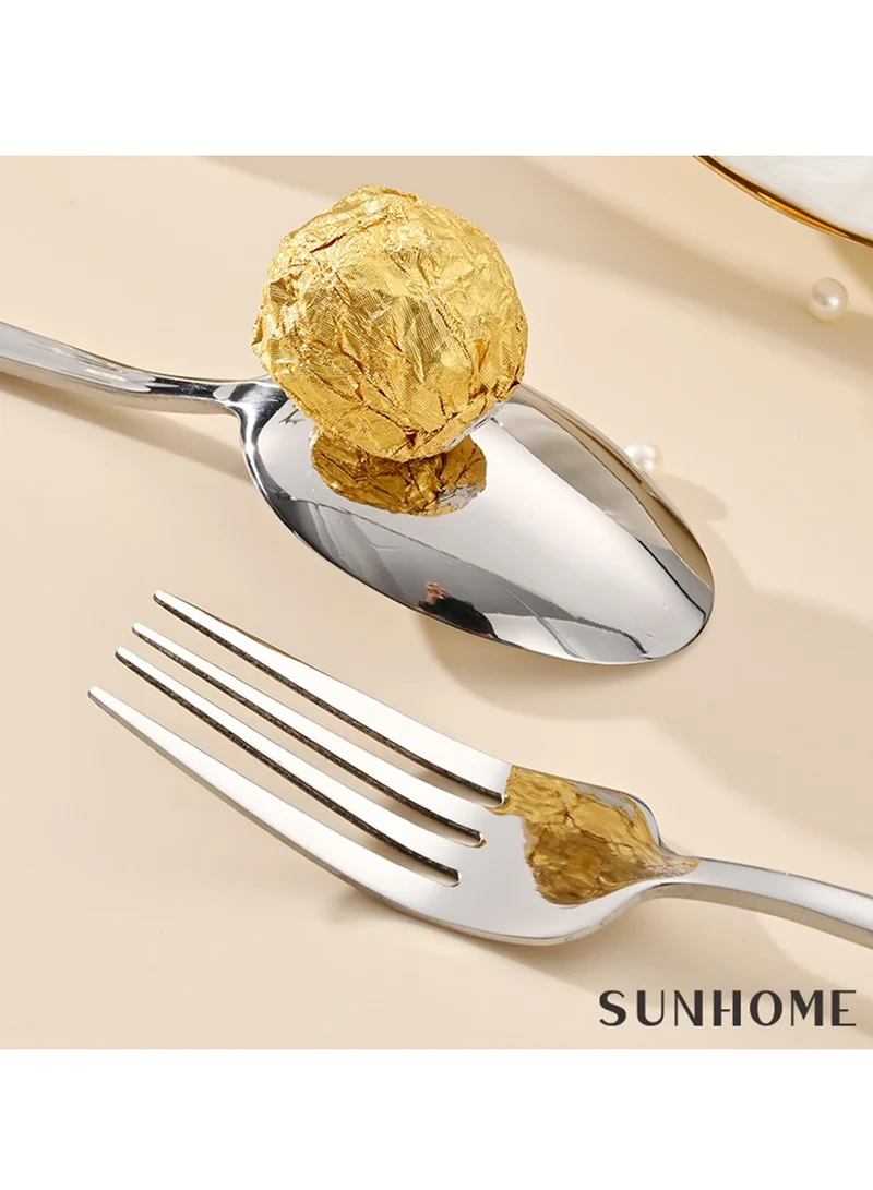 صن هوم SUNHOME 30-Piece Stainless Steel Cutlery Set Silver