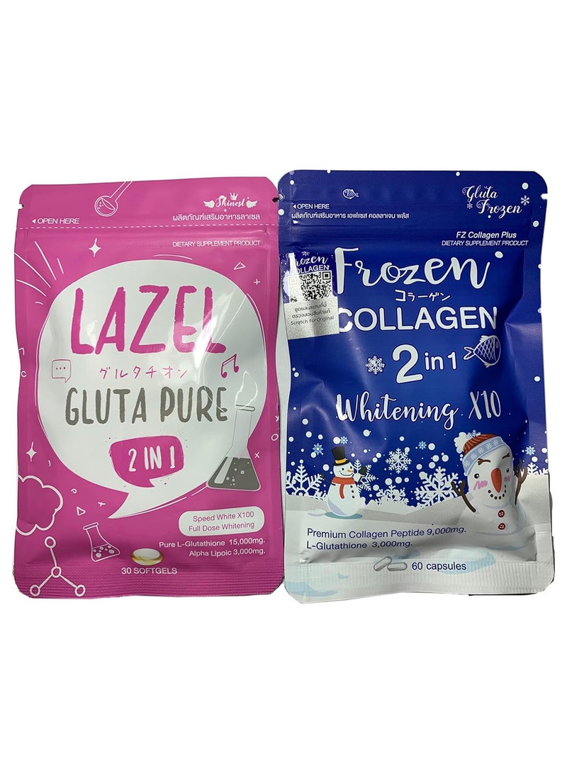 Gluta Collagen Whitening and Pure L-Glutathione Set