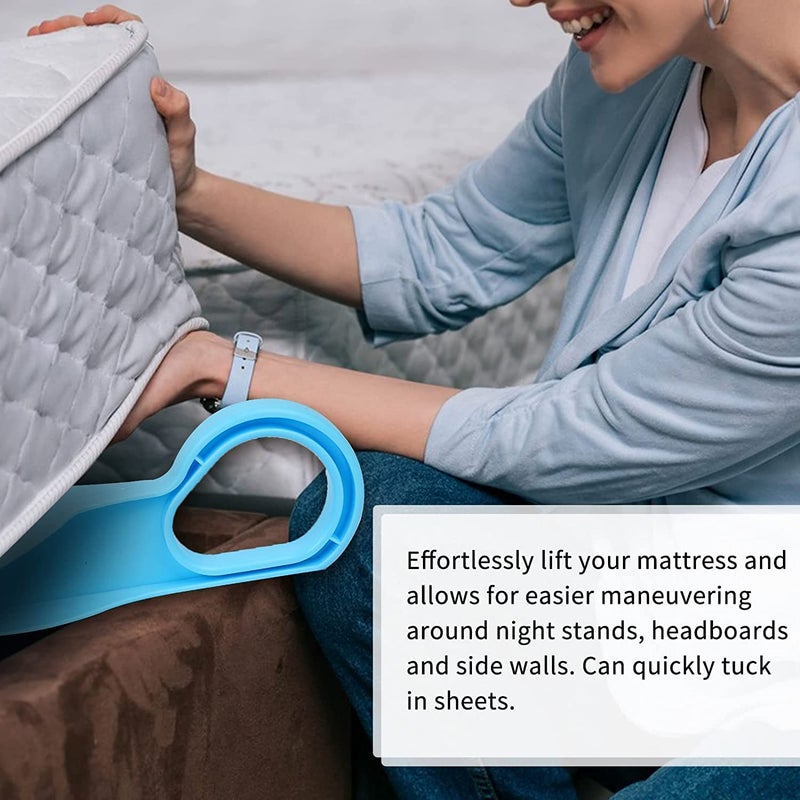 VAUGHN Plastic Mattress Lifter Tool 2 in 1 Bedsheet Tucker Tool/Stand Bed Lifter Helps Lift and Hold Mattress Wedge Elevator Tool Bed Making Tool Bed Tucker Tool (Pack of 2) - Image 4