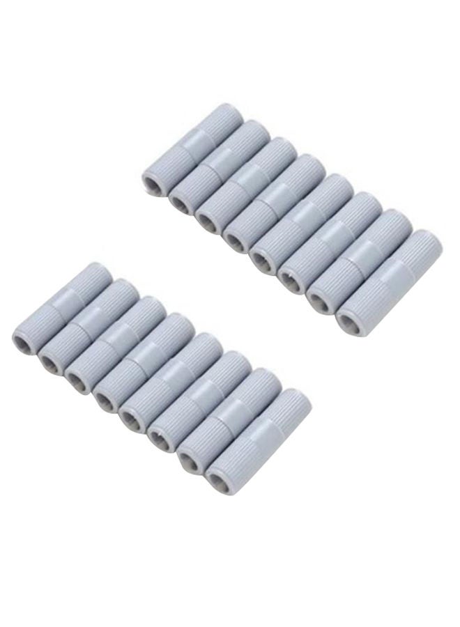 NIBEMINENT 16-Piece Bed Sheet Gripper Fastener Set Grey  - Image 1