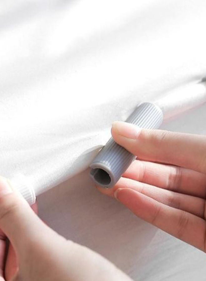 NIBEMINENT 16-Piece Bed Sheet Gripper Fastener Set Grey  - Image 3