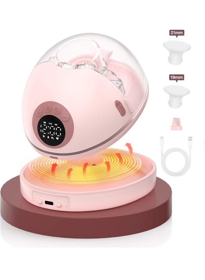 جي سي سي جوو مضخة حليب قابلة للارتداء بدون استخدام اليدين مع قاعدة مدفأة مقاومة للغبار، شاشة LED، 4 أوضاع و12 مستوى، إشعارات صوتية تلقائية، وظيفة الذاكرة - Image 1