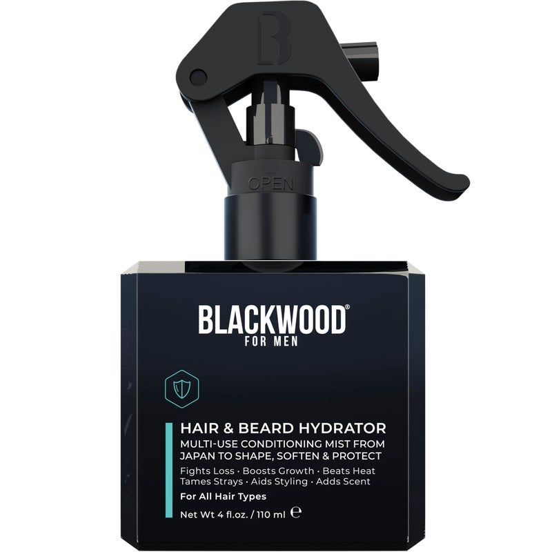 Blackwood For Men Hair  Beard Hydrator Spray  Natural LeaveIn Conditioner  Moisturizes Texturizes Shapes  Detangles  Ideal for Beard Growth  Care  Vegan Mens Grooming Essential 4 oz
