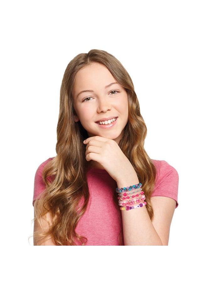 Make It Real Make It Real - Ultimate Bead Studio. DIY Tween Girls Beaded Jewelry Making Kit. Arts and Crafts Kit Guides Kids to Design and Create Beautiful Bracelets, Necklaces, Rings and Headbands  - Image 5