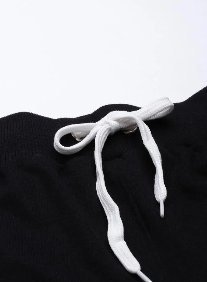 Bushirt Bushirt Mid Rise Regular Fit Joggers with Drawstring