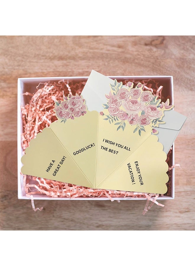 6 Pack Floral Ice Cream Greeting Cards with Envelopes, Blank Cards for Encouragement Birthday Thank You Wedding Condolence, Stationery Gift for All Occasions - Image 4