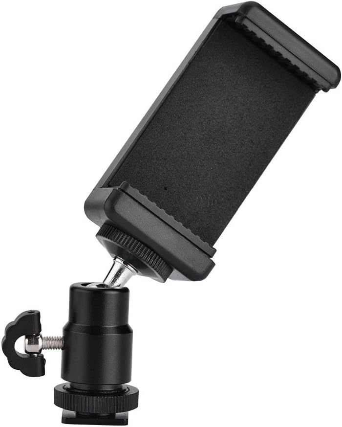 حامل هاتف Aqxreight العالمي 360 قابل للتعديل متوافق مع الحوامل ثلاثية القوائم أسود - Image 5