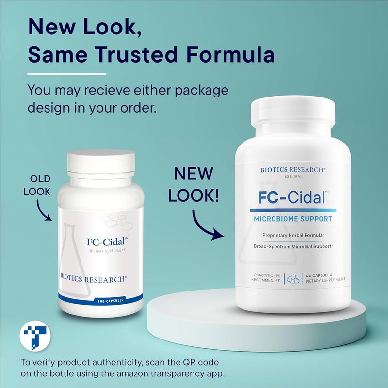 Biotics Research مزيج الأعشاب FC Cidal من Biotics Research لصحة الجهاز الهضمي للنساء والرجال 500 ملغ 7 أعشاب مزيج خاص مكمل يدعم وظيفة الجهاز الهضمي الصحية وتوازن الميكروبات 120 كبسولة - Image 5