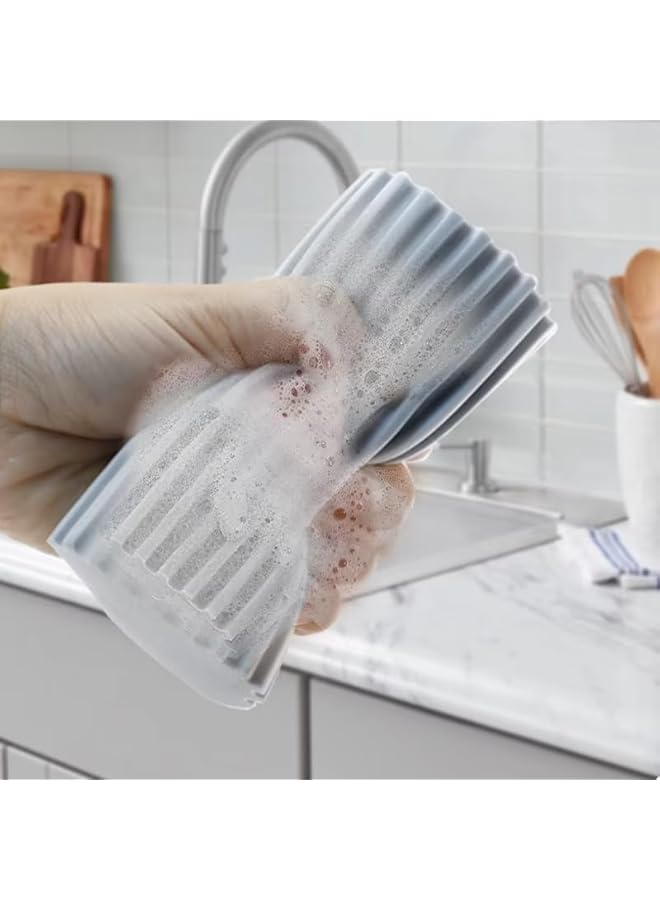 PROMASS 4-Pack Reusable Non-Scratch Damp Duster Sponges – Multi-Purpose Magic Erasers for Blinds, Glass, Mirrors, Baseboards, Vents, Railings, Faucets & More – Eco-Friendly, Streak-Free Cleaning Brushes for H - Image 4