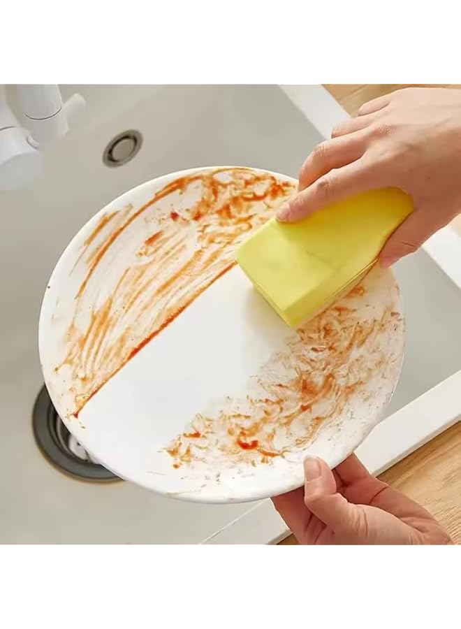 PROMASS 4-Pack Reusable Non-Scratch Damp Duster Sponges – Multi-Purpose Magic Erasers for Blinds, Glass, Mirrors, Baseboards, Vents, Railings, Faucets & More – Eco-Friendly, Streak-Free Cleaning Brushes for H - Image 3