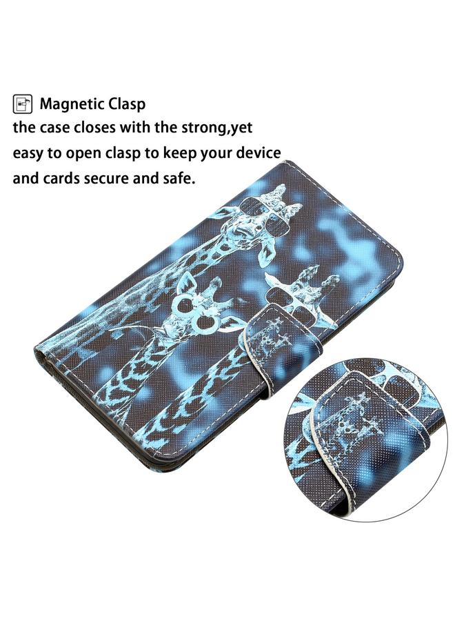 زبون جراب هاتف جلدي برسومات ملونة لهاتف iPhone 13 mini - Image 5