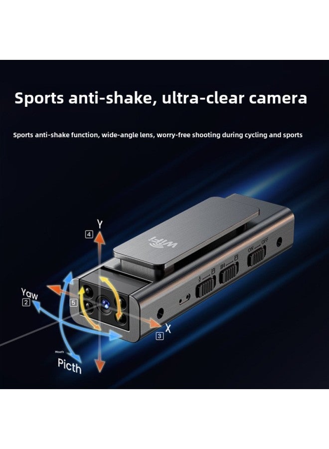 Law Enforcement Recorder Recording Pen Tape Recording Integrated Wireless Camera Home Remote Motion Camera-Body Color:F9 Outdoor Sports Dv Version With Screen 64g  Black-official
