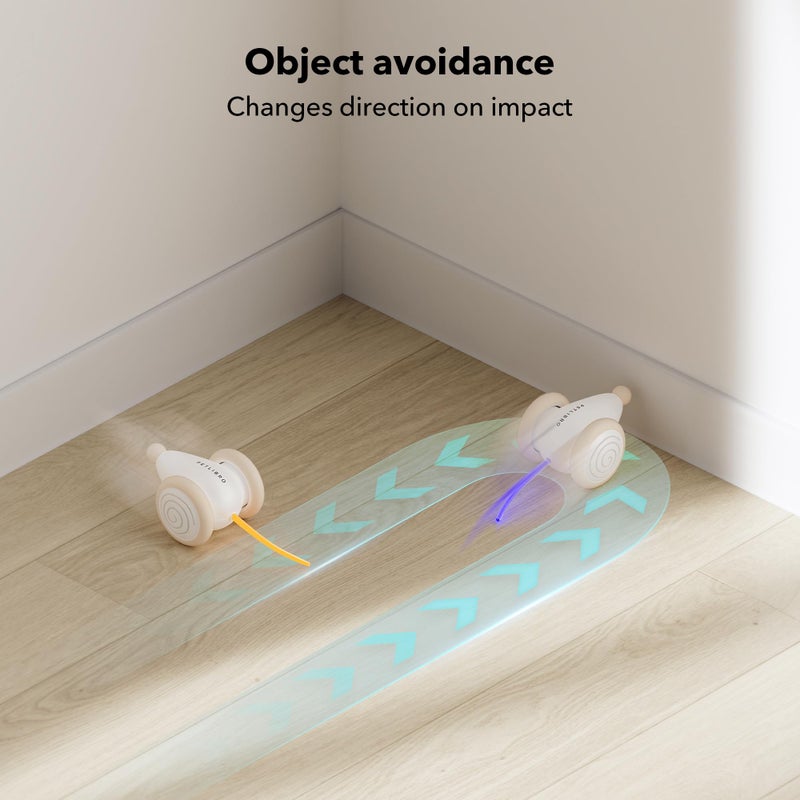 PETLIBRO Interactive Cat Toy for Indoor Cats, [2024 Upgraded] Kitten Toys, Automatic Cat Toy with LED Lights, Cat Mouse Toys, USB Rechargeable Moving Cat Toy, Smart Sensing Electric Cat Toy - Image 4