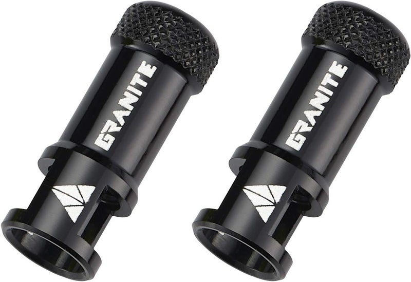 Granite Juicy Nipple Valve Cap with Valve Core Removing Function, Easy to Use Bike Tire Caps Dust Covers, Durable Alloy Tire Valve Cap (Black) - Image 1