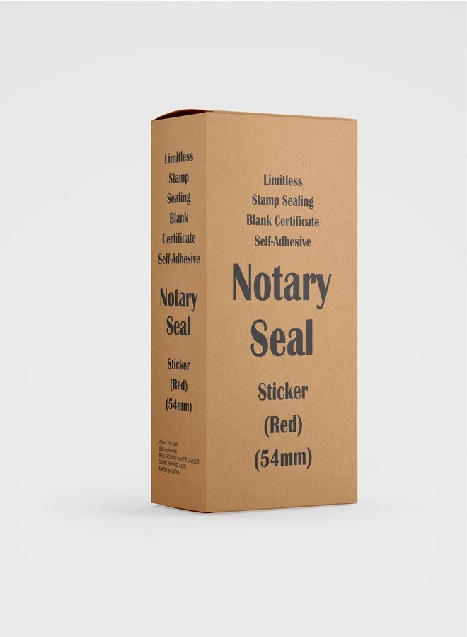 ليمتليس ختم توثيق ذاتي اللصق من Limitless Stamp Sealing، شهادة فارغة (أحمر) - 100 قطعة - Image 5