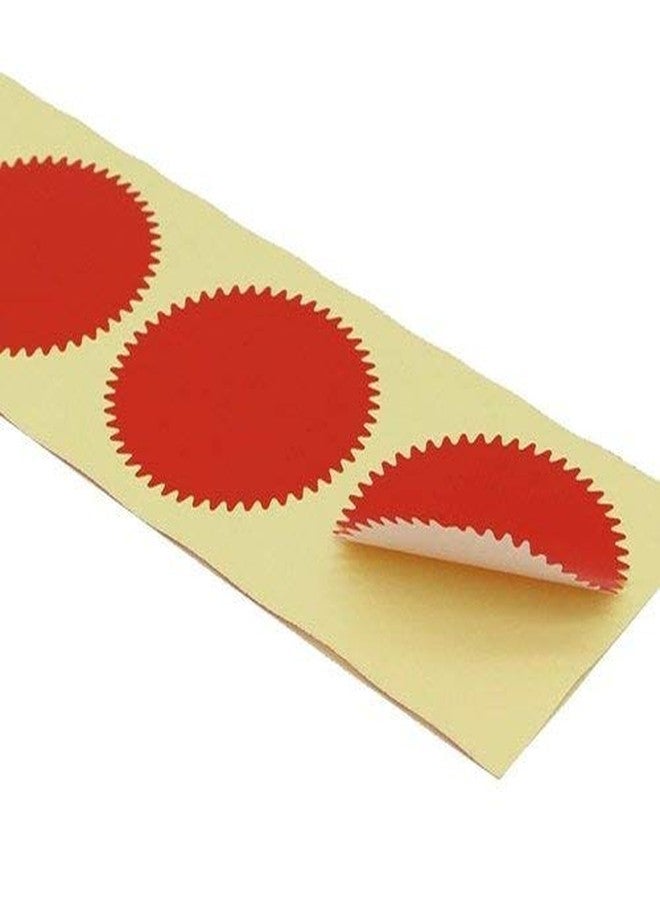 ليمتليس ختم توثيق ذاتي اللصق من Limitless Stamp Sealing، شهادة فارغة (أحمر) - 100 قطعة - Image 1