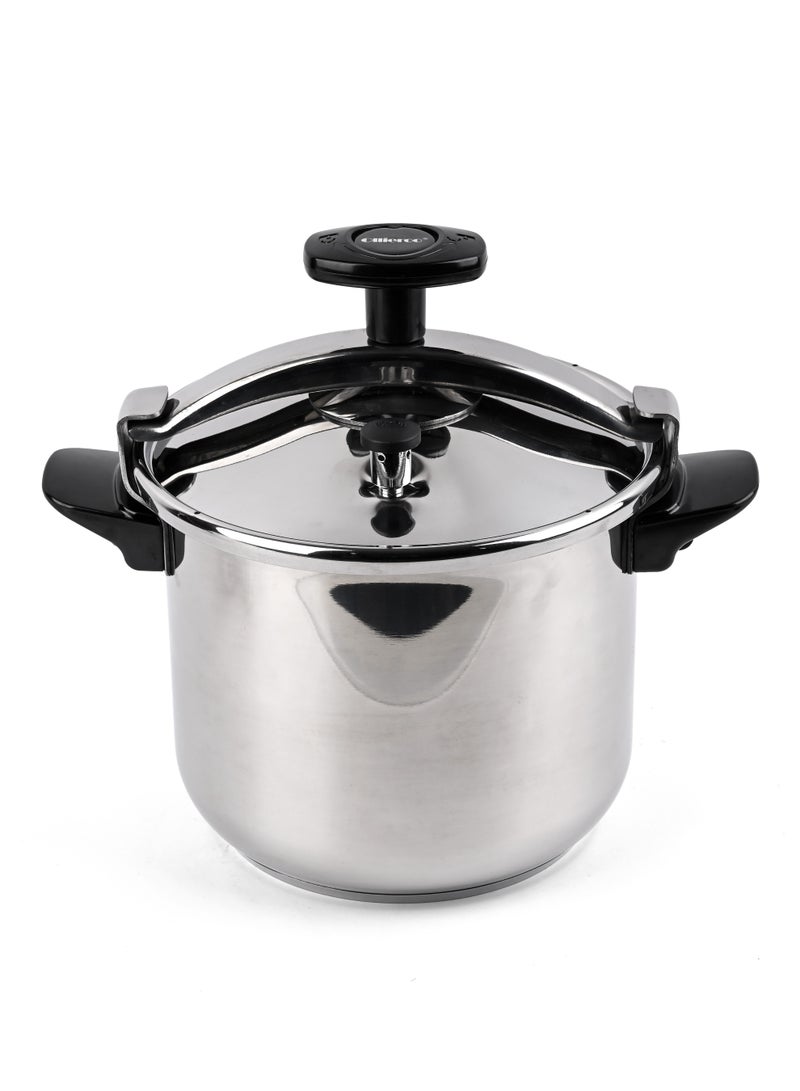 أولييرو قدر ضغط من الستانلس ستيل المقاوم للصدأ عالي الجودة للطهي الآمن والفعال سعة 9 لترات - Image 1