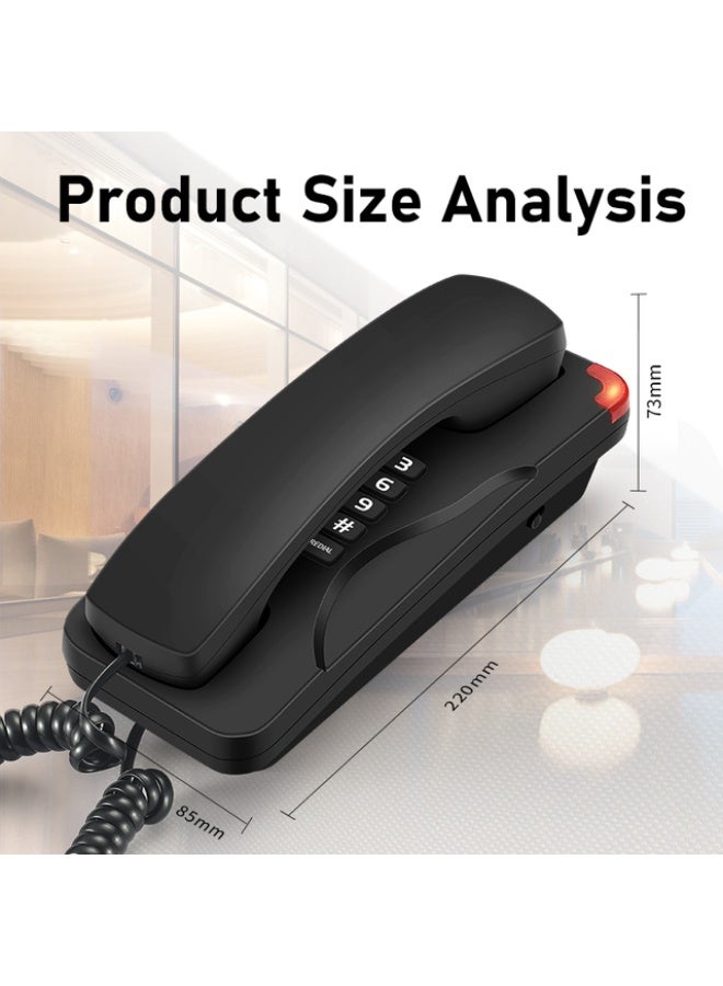 A fixed wall-mounted home landline telephone, a fixed wired office telephone, manufactured by a specialized factory, suitable for homes and hotels. - Image 1