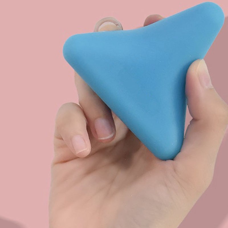 Deep Tissue Massage Tool: Blue Silicone Ergonomic Design - Gentle Round Head Portable Massage Tool for Sore Muscle Relief, Post Workout Recovery, Back Shoulder Foot Pain - Image 5