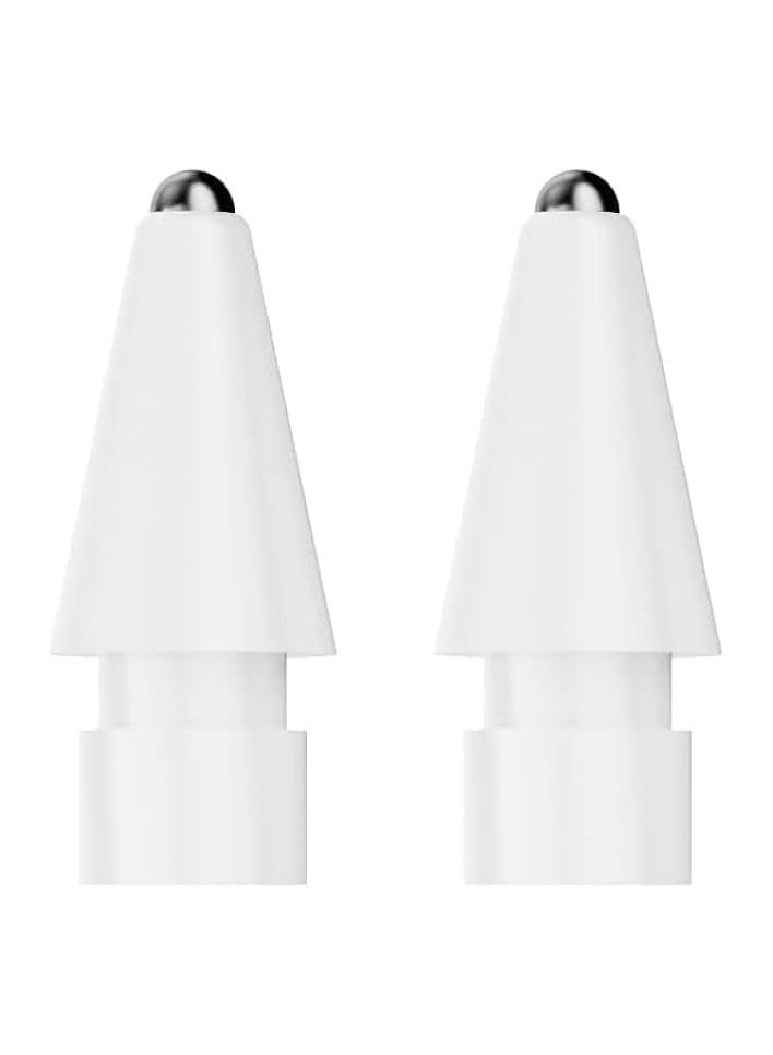 PROMASS Tips Replacement compatible with Apple Pencil 1st Gen and 2nd Gen, No Wear Out Fine Point Precise Control Pen Like Nibs (Light Grey 0.8mm 2 Pack) - Image 1