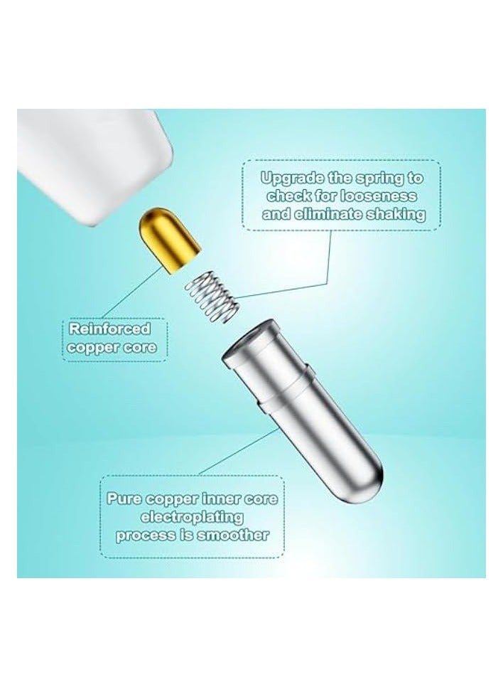 PROMASS Tips Replacement compatible with Apple Pencil 1st Gen and 2nd Gen, No Wear Out Fine Point Precise Control Pen Like Nibs (Light Grey 0.8mm 2 Pack) - Image 2