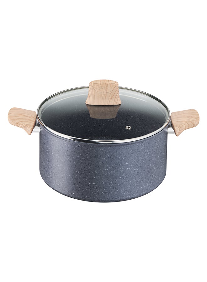 تيفال TEFAL طقم أواني طهي | Natural Force طقم من 5 قطع | قدر 24 سم / مقالي 20/24 سم / ملعقة | طلاء Mineralia+ غير لاصق | معادن طبيعية | مؤشر Thermo-signal | صنع في فرنسا | ضمان لمدة سنتين | G2669282 - Image 2