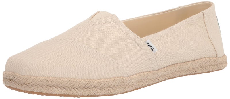 TOMS Womens Alpargata Rope Loafer Flat, Natural, 7 US - Image 1