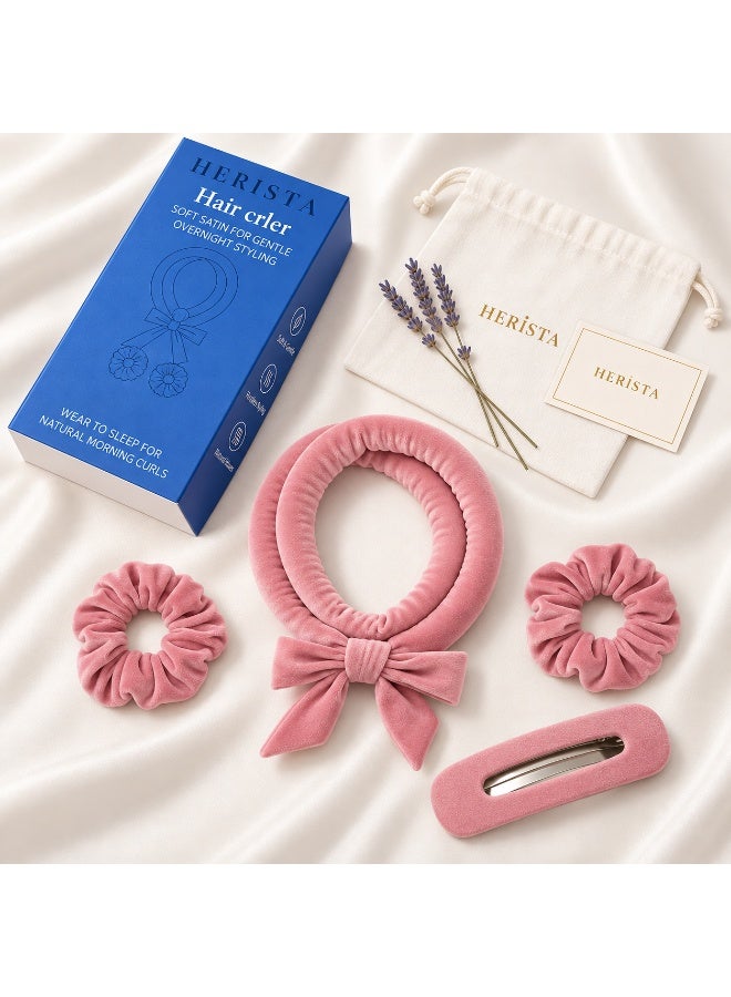 HERISTA Curly Hair Roller Thickening Heatless Hair Curler Clip Set No-heat Curling Iron Long-lasting Hair Clip for Styling - Image 5