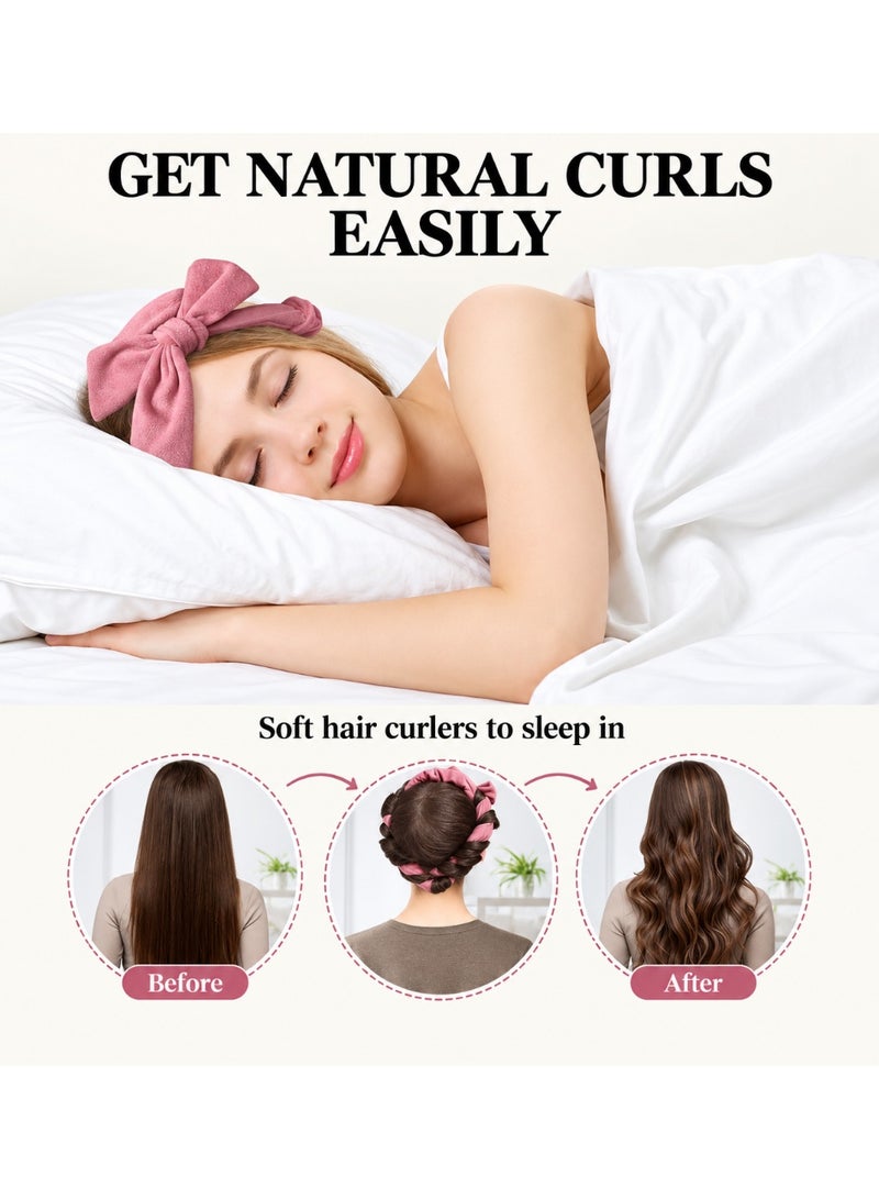 HERISTA Curly Hair Roller Thickening Heatless Hair Curler Clip Set No-heat Curling Iron Long-lasting Hair Clip for Styling - Image 4