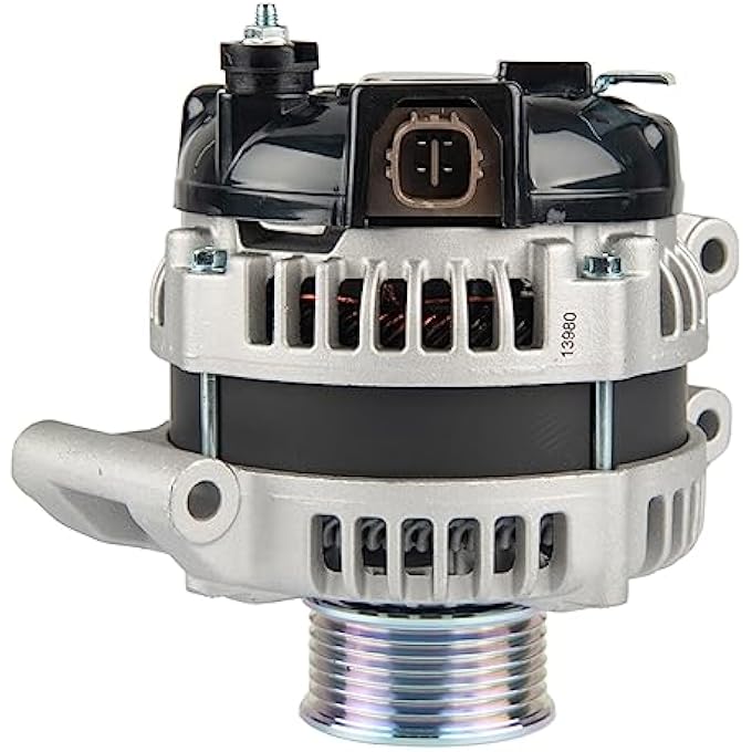 AUTOSITY Alternator Replacement 13980N New for Accord 2003-2007 2.4L CR-V 2007-2009 Element 2003-2009 TSX 2006-2008 Civic 2006-2010 2.0L TSX 2004-2005, 105Amp 12V CW 7-Pulley Groove - Image 2