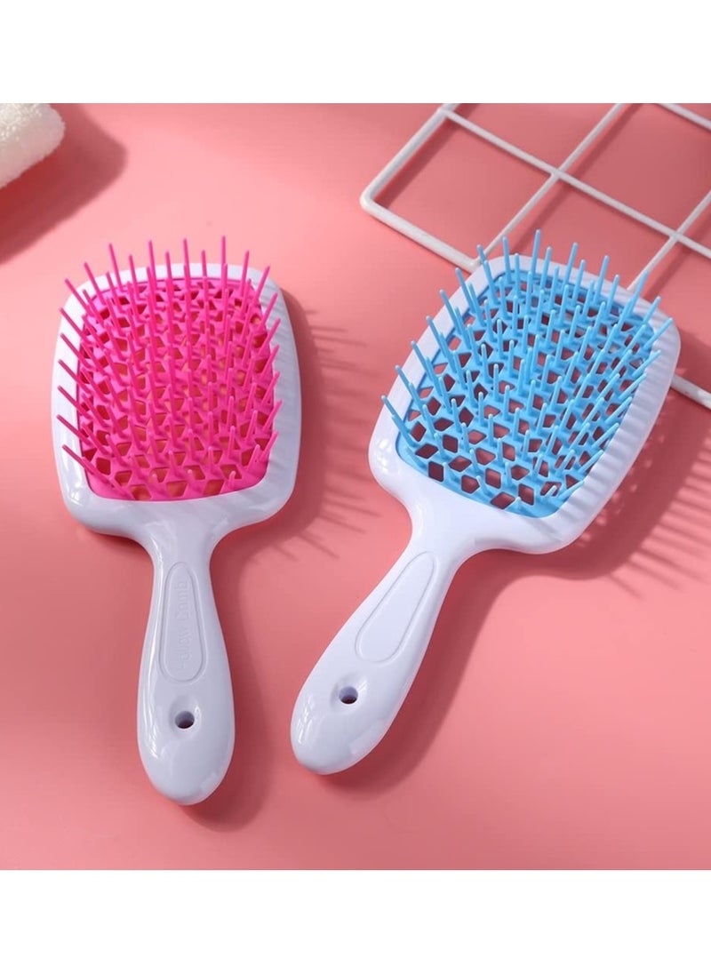 YOMA 2 comb Hair Brush Professional Detangler Super brush Scalp Massage Comb Paddle Brush Ribs Comb  - Image 4