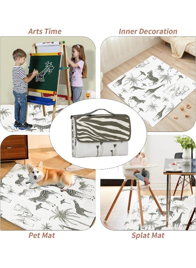 انسولار Insular Baby Splat Mat for Under High Chair/Arts/Crafts - Image 3
