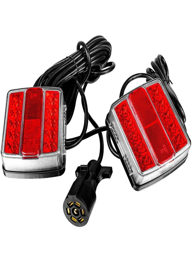 WUSHIXAN Magnetic Trailer Light Kit for Towing, 24ft Cable With 7-Pin Plug, IP68 Waterproof, DOT Certified - Image 1