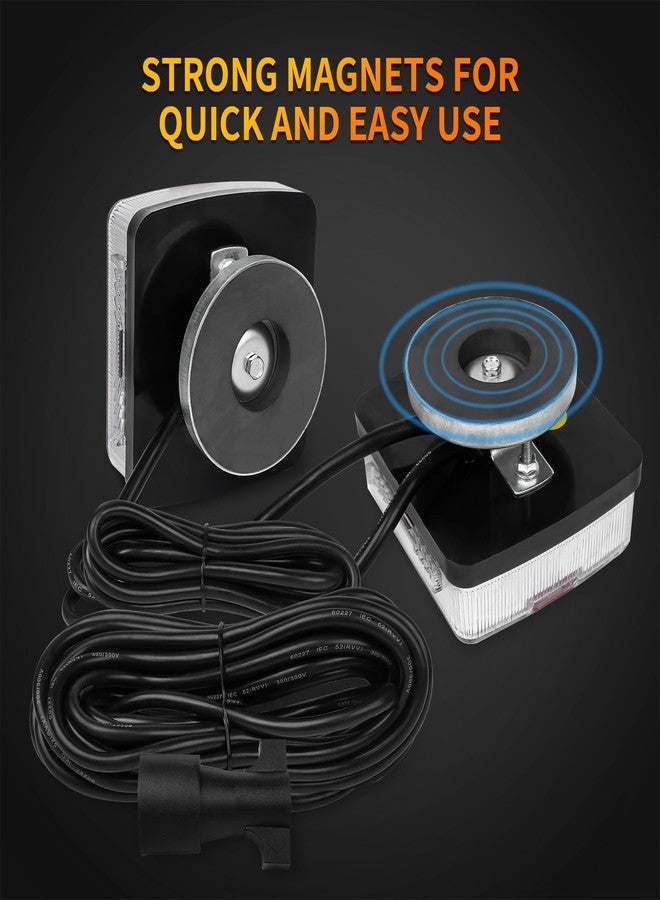 WUSHIXAN Magnetic Trailer Light Kit for Towing, 24ft Cable With 7-Pin Plug, IP68 Waterproof, DOT Certified - Image 2