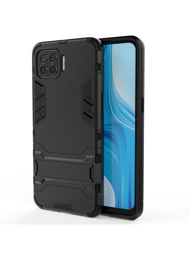 اس-توب جراب لهاتف OPPO F17 Pro مصنوع من مادة PC + TPU مقاوم للصدمات مع حامل - Image 1