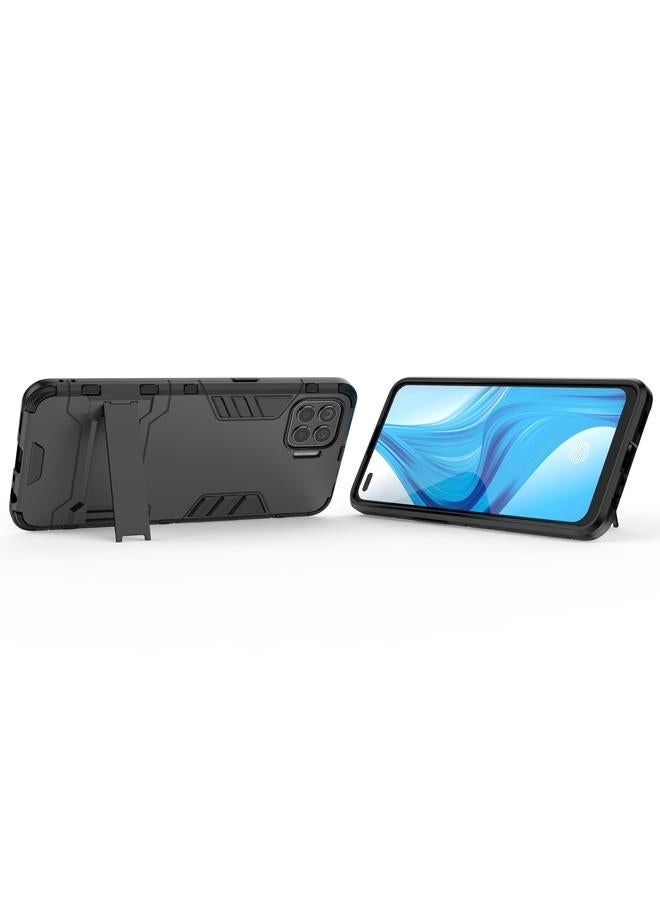 اس-توب جراب لهاتف OPPO F17 Pro مصنوع من مادة PC + TPU مقاوم للصدمات مع حامل - Image 3