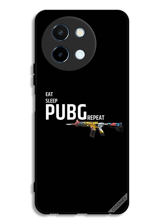 Covernex Vivo Y38 5G Protective Case Cover Eat Sleep Pubg Repeat - Image 1