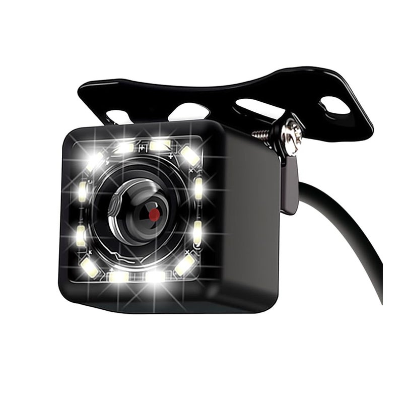 Turcee Backup Camera for Car HD Rear View Camera Ultra HD 12 LED Night Vision Waterproof 140Â° Wide View Reverse Camera Fit Universal Cars, SUV, Trucks, RV - Image 1