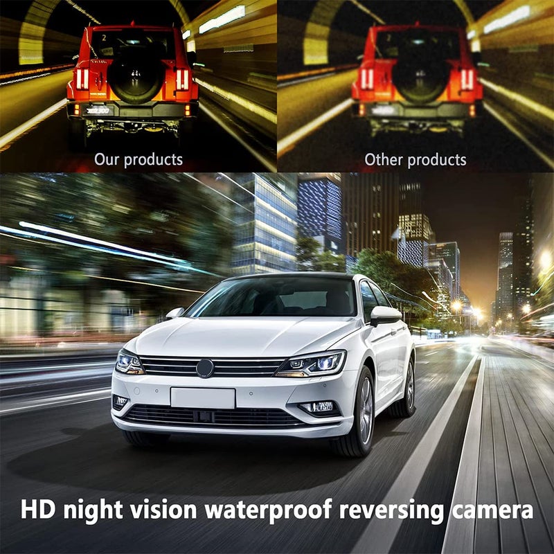 Turcee Backup Camera for Car HD Rear View Camera Ultra HD 12 LED Night Vision Waterproof 140Â° Wide View Reverse Camera Fit Universal Cars, SUV, Trucks, RV - Image 5
