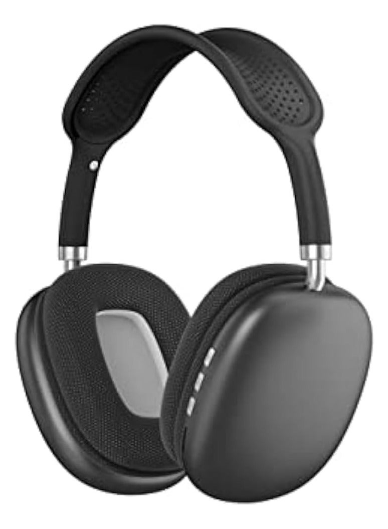 P9 Pro Max Immersive Active Noise Cancelling Over-Ear Headphones, Edge Design and Premium Sound Quality. Elevate Your Listening Experience, Fusion of Style and Comfort (BLACK)