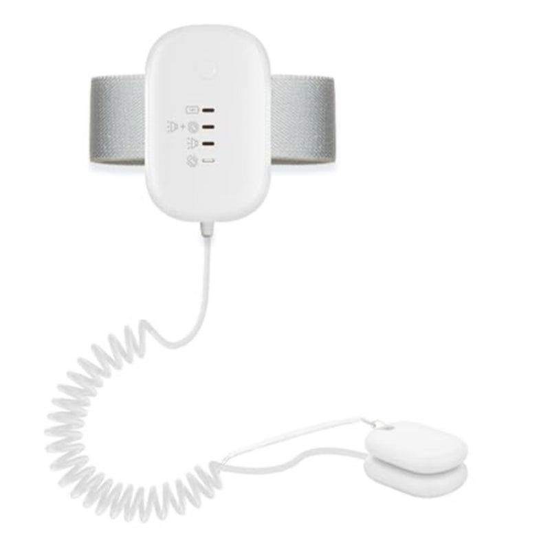 منبه لترطيب السرير للأولاد والبنات، نظام إنذار للتبول في السرير، قابل لإعادة الشحن عبر USB، صوت عالٍ واهتزاز، 3 أوضاع تذكير، اختياري للموسيقى والتحكم في مستوى الصوت، مستشعر ترطيب السرير للبالغين باللون الأبيض - Image 1