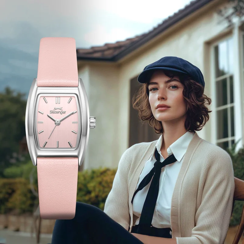 Slazenger  Women's Leather Analog Watch SL.9.2641.3.386 - 22 mm  | Best Price UAE