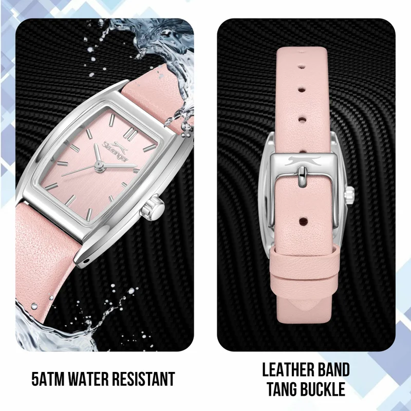 Slazenger  Women's Leather Analog Watch SL.9.2641.3.386 - 22 mm  | Best Price UAE