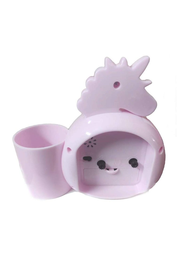 Generic - Vagmine Kreations Unicorn Alarm Clock with Pen Holder Random Colour Pack of 1 - Image 1