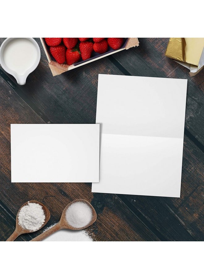321Done - 4X6 Blank White Folding Cards (Set Of 50) 8X6 Folds To 4X6 Thick Heavy Plain White Cards To Make Your Own Greeting Note Invitation Index Cards No Envelopes Made In The Usa - Image 1