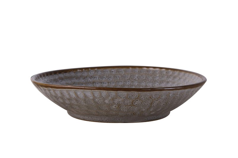 Caffeine Ceramic Handmade Cripple Serving Bowl (1 pc) - Image 1