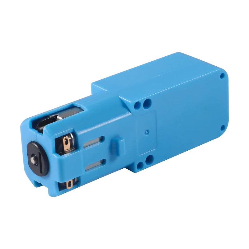 DORHEA 4Pcs Metal Gear Motor TT DC 3V-6V Gear Motor Ratio 1:90 All Metal Speed Reducer Gear Box Motor Single Axis Motor for Robot Smart Car DIY RC Toys Electric Motor Gearbox Blue - Image 2