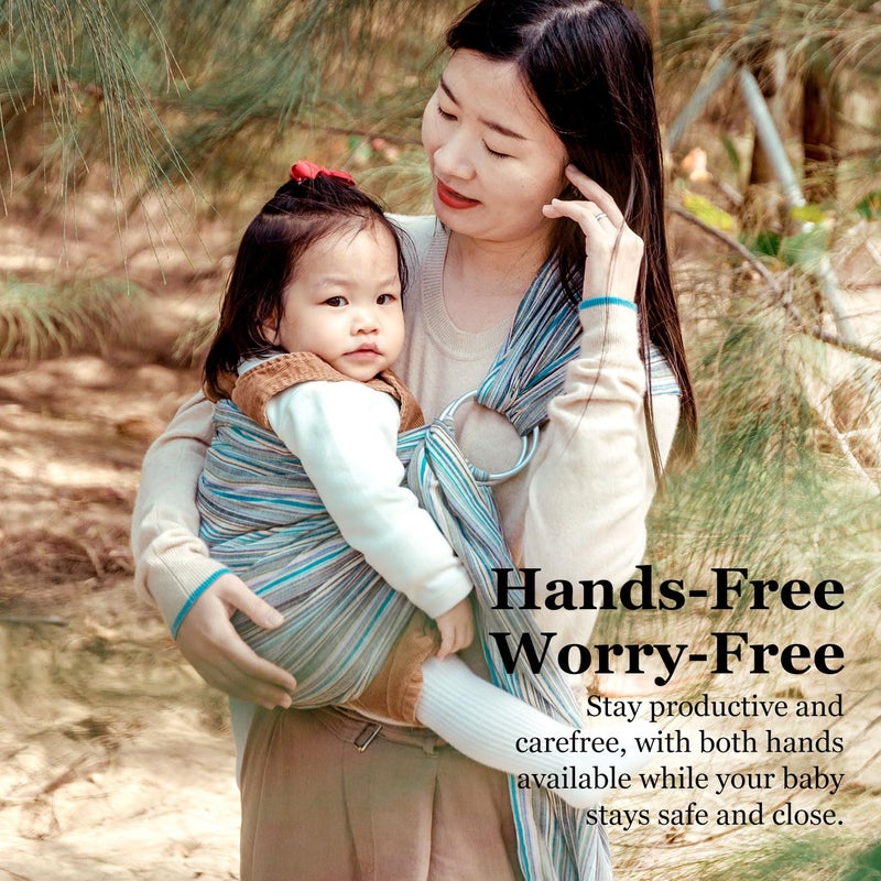 Vlokup Ring Sling Baby Carrier  Soft Cotton Baby Sling Carrier Newborn To Toddler  Baby Wrap Carrier For Plus Size Parents  Perfect Shower Gift  Sweet Desserts - Image 4