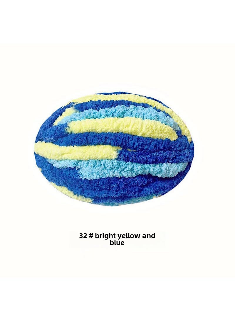 Cozy Chunky Iceland Yarn for Scarves and Hats 32 clear Yellow Blue