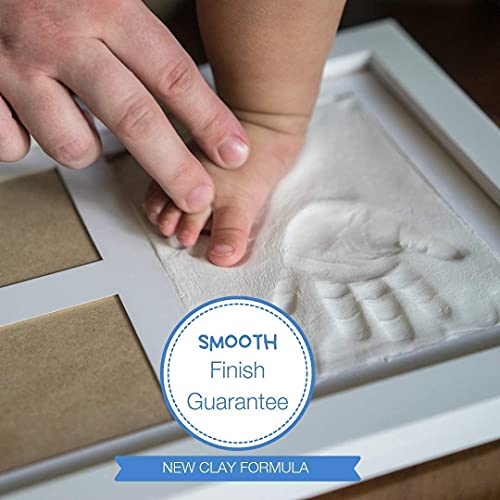 BABIES BLOOM Baby Handprint and Footprint Keepsake Frame for Newborn Baby, Gifts New Mom, Baby Shower Gifts, Baby Milestone Picture Frames (White/White) - Image 3